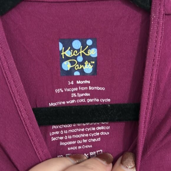 NWT- Kickee pants- bamboo soft orchid pink one-piece- Size 3-6 months - Picture 7 of 7